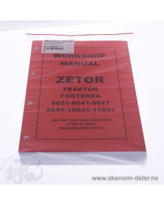 Verkstedbok OBS Zetor 8621-11641 Forterra